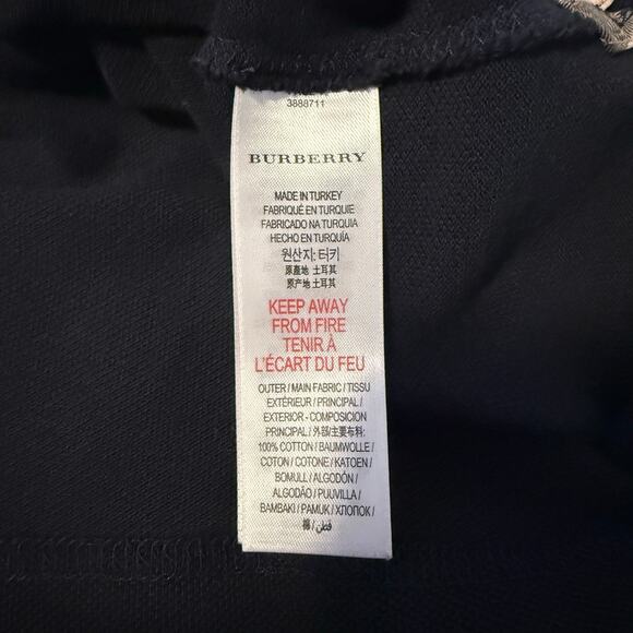 Burberry Children Navy Short Sleeve Polo T-shirt Size 10Y - Picture 6 of 7